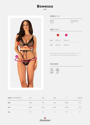 Комплект obsessive bowessa l/xl 3