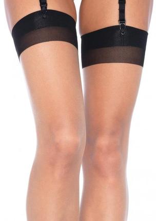 Панчохи двоколірні із заднім швом leg avenue 2 tone stockings o/s4 фото