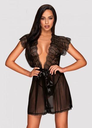 Сексуальний халат obsessive romansa peignoir s/m