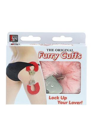 Наручники metal handcuff with plush. pink 2