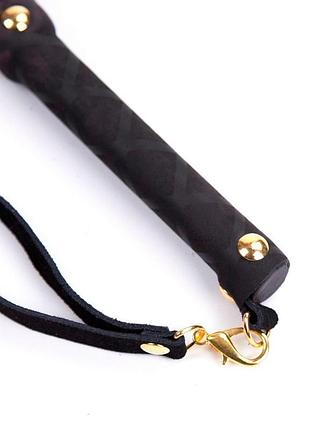 Флоггер ds fetish leather flogger s black 3