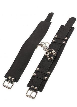 Окови leather dominant leg cuffs, black 2