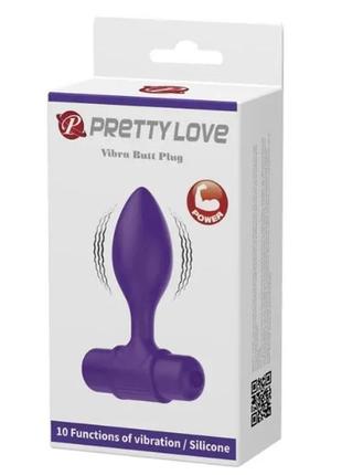 Силіконова вібропробка pretty love vibro but plag