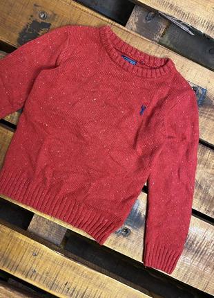 Детская кофта (свитер) next (некст 4 года 104 см идеал оригинал красная)1 фото