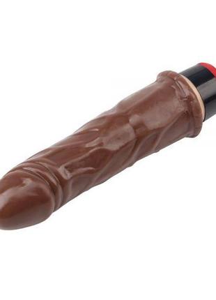 Вібромасажер 7” vibe cock, brown 3