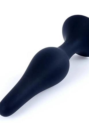 Анальний плаг silicone plug black - extra large 5