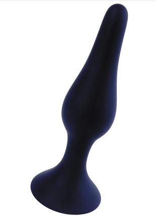 Анальний плаг silicone plug black - extra large 6