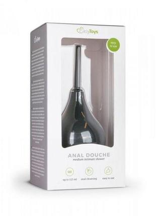 Анальний душ easytoys black anal douche medium 2
