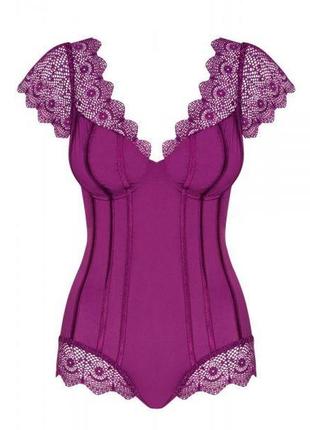 Боди obsessive moketta teddy purple s/m 3