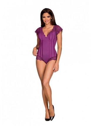 Боди obsessive moketta teddy purple s/m 5