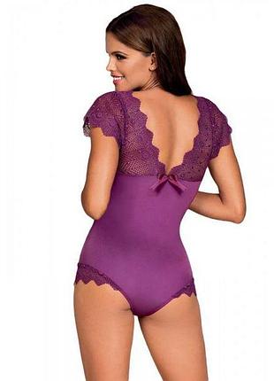 Боди obsessive moketta teddy purple s/m 6