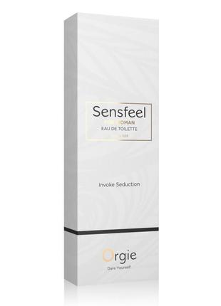 Жіноча туалетна вода sensfeel + афродизіак, 10 мл ефективна фе...