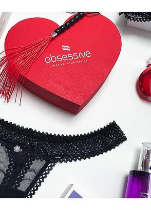 Халат obsessive alluria пеньюар і стринги s/m 5