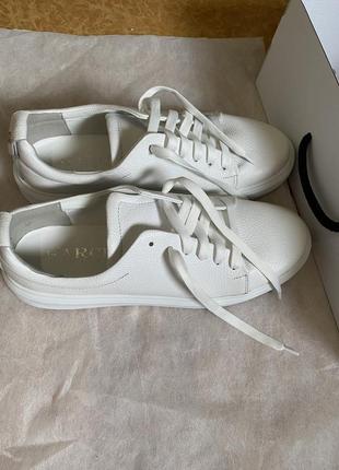 Кожаные макасины/ кроссовки белые