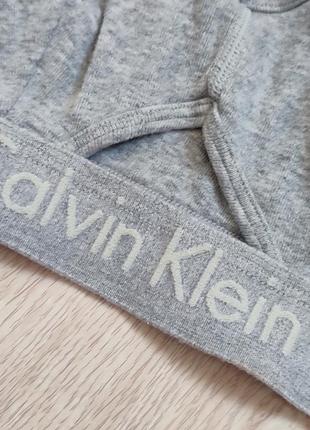 Базовый спортивный топ коттоновый бюст calvin klein m l 75b 75c 75d 80a 80b4 фото