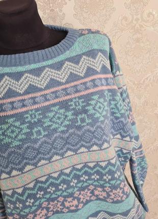 Винтажный теплый свитер кофта шерсть2 фото