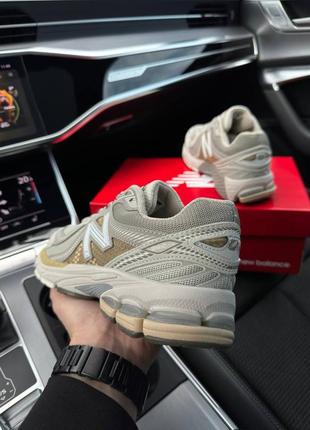 Мужские кроссовки new balance 860v2 beige gold5 фото