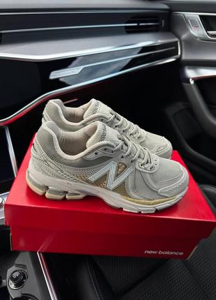 Мужские кроссовки new balance 860v2 beige gold6 фото