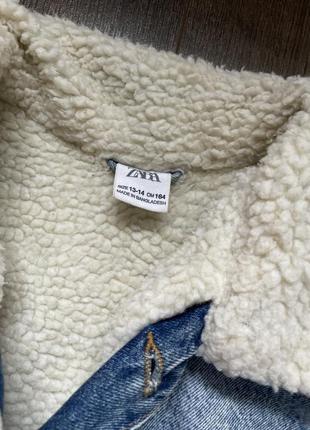 Zara джинсова куртка2 фото
