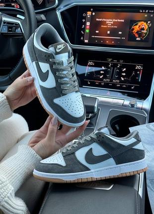 ✔️женские кроссовки nike sb dunk low smoke gray