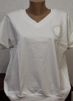 Однотонна жіноча футболка мисик. польща.1 фото