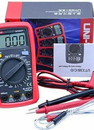 Мультиметр цифровий з термопарою unit ut-33c+, тестер зі звуко...3 фото