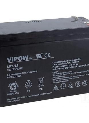 Акумулятор гелієвий vipow 12 v 7.0 ah (bat0211)