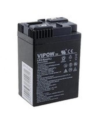 Акумулятор гелієвий vipow 6 v 4 ah універсальний (bat0204)