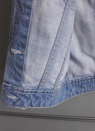 Стильна джинсова жилетка zara2 фото