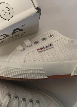 Дитячі,білі,кеди,кросівки superga.оригінал.унісекс.2 фото