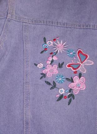 Джинсова куртка на дівчинку, джинсовий пиджик для дівчинки, рр...3 фото