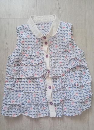 Блуза на дівчинку, р. 104 в ідеальному стані2 фото