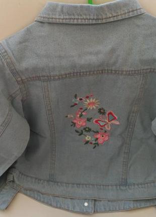Джинсова куртка на дівчинку, джинсовий піджак на дівчинку, рр.1..2 фото