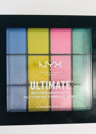 Палетка тіней 12 кольорів nyx professional makeup ultimate sha...