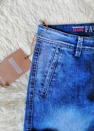 Літні стрейчеві джинси чоловічі з накладними кишенями карго8 фото