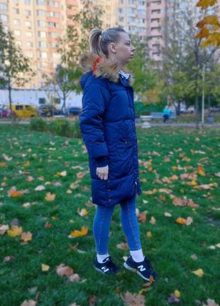 Розпродаж! жіноче зимове пальто пуховик гарного кольору indigo4 фото
