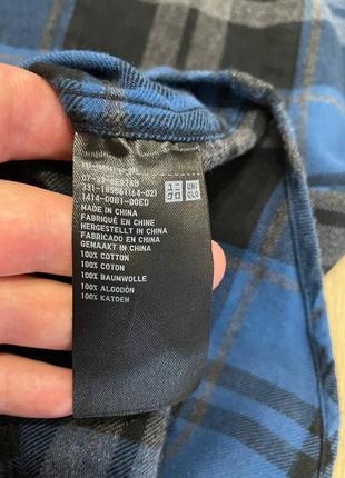 Акция 🎁 стильная фланелевая рубашка uniqlo с длинным рукавом в клетку zara levi's4 фото