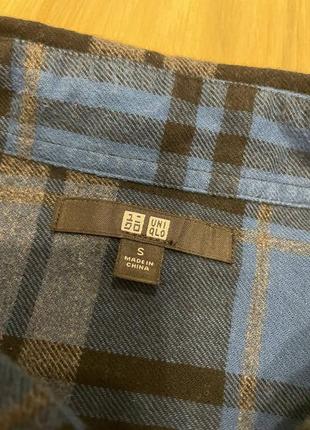 Акция 🎁 стильная фланелевая рубашка uniqlo с длинным рукавом в клетку zara levi's3 фото