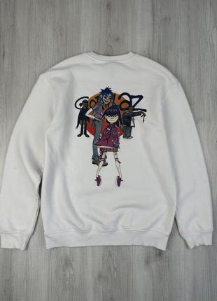 Кофта світшот група gorillaz h&m