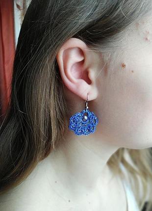 Кружевные серьги