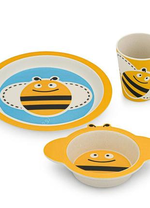 Набір дитячого посуду fissman бджілка 3 предмети 9494