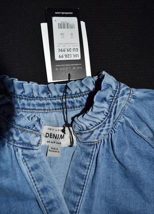 Нове плаття new look denim котон бавовна 100% р.s\m8 фото