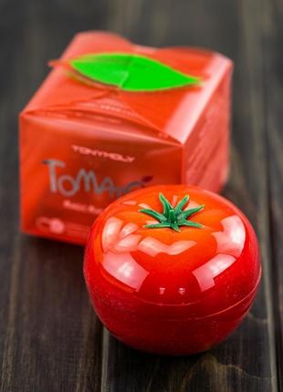 Осветляющая томатная маска для лица tony moly tomatox magic white massage pack1 фото