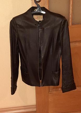 Натуральная кожанка кожаная куртка