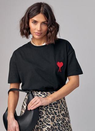 Жіноча футболка з опуклим написом ami