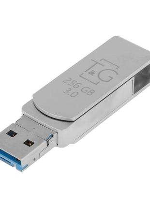 Usb otg t&g; 3&1 lightning & android 256gb metal 007