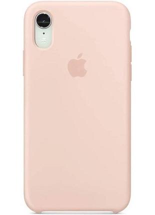 Silicone case for iphone xr (19) pink sand