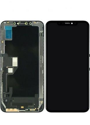 Дисплей iphone xs max в зборі з сенсором та рамкою black (gx h...