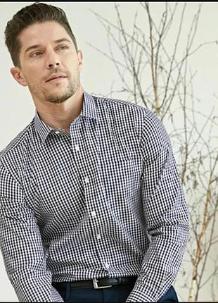 Рубашка мужская в клетку объемная cedarwood state 15.5 slim fit
