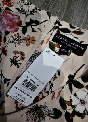 Плаття з квітковим принтом і кишенями великий розмір4 фото
